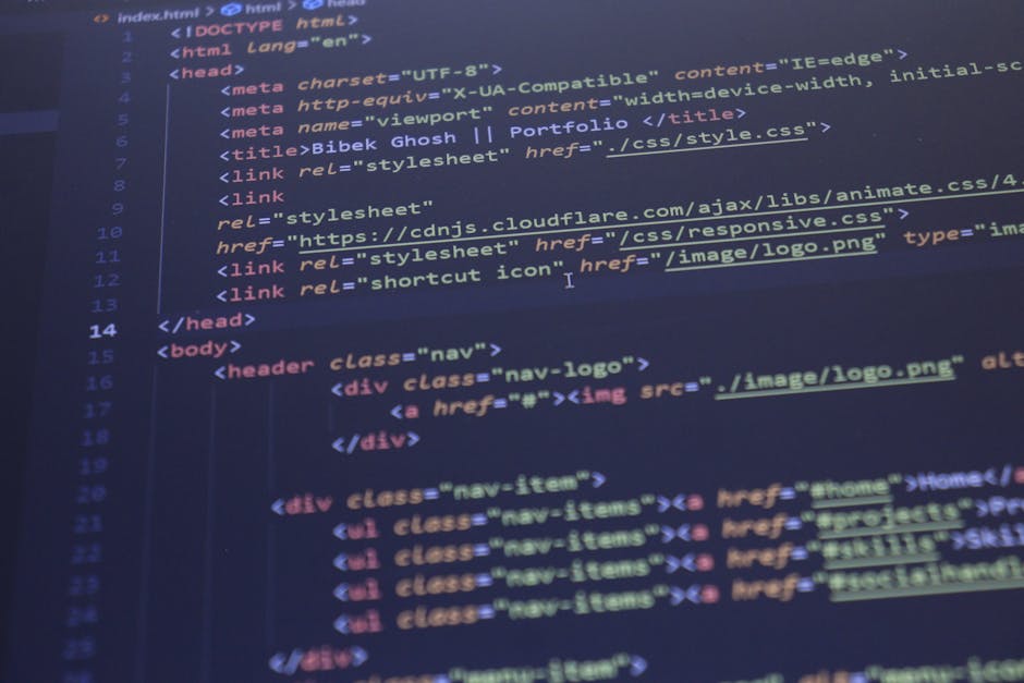 A person using a laptop with a lit screen displaying lines of green and blue code in a dark room, possibly working on programming or surface cleaning scheduling related to Harrow Weald Common event cl